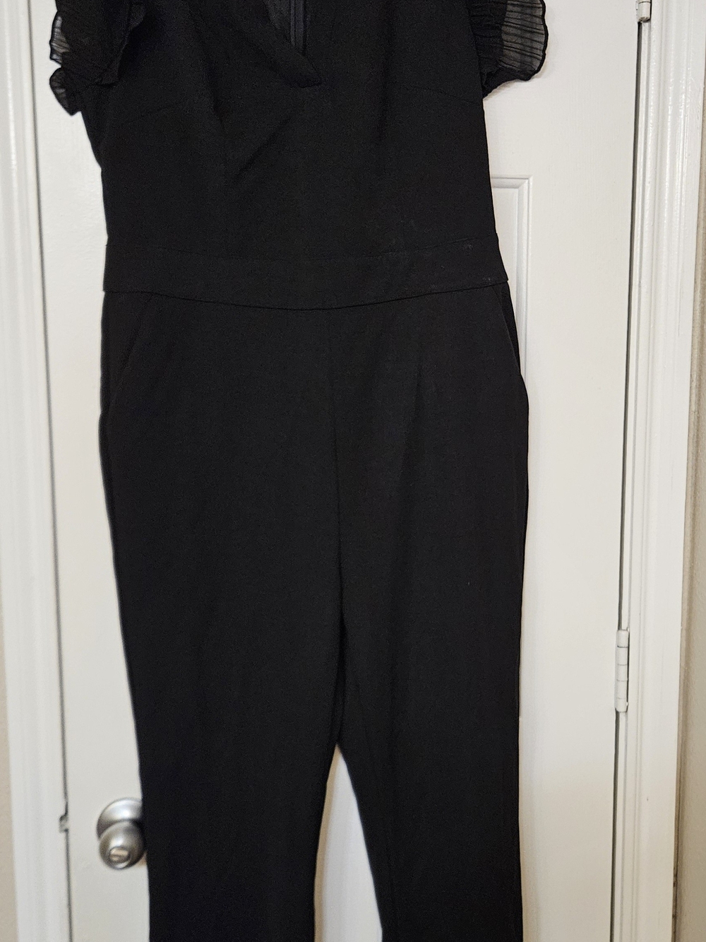 Elegant Black Short-Sleeve Jumpsuit for Women